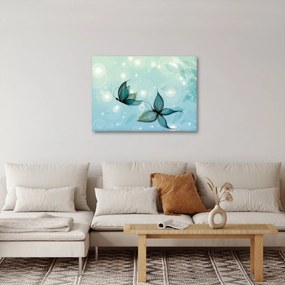 Obraz - Modré motýliky (70x50 cm)