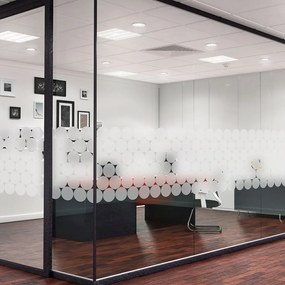 Samolepky na okno 50 ks 10x10 cm Clackout Circle – Ambiance