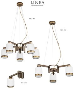 Jupiter 1062 - LN5 - Závesný luster LINEA 5xE27/60W/230V