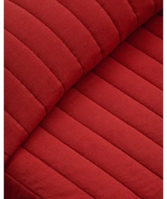 Červený prešívaný pléd z Bio bavlny 180x240 cm Sini – Kave Home