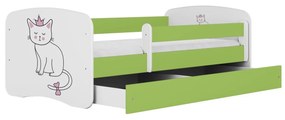 Dětská postel Babydreams kočka zelená