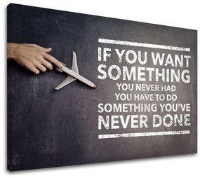 Motivačný obraz na stenu If you want something | rôzne rozmery