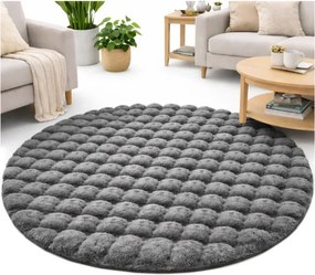 Koberec Rabbit Bubble sivý kruh