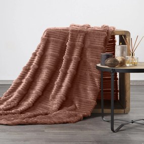 FLANELOVÁ DEKA NINA 150X200 CM SVETLOHNEDÁ