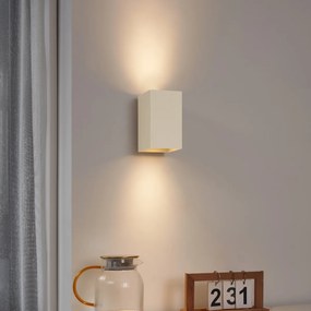 Moderná nástenná lampa béžová GU10 50 mm štvorcová 2-svetlá - Sandy