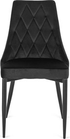 Čalouněná jídelní židle CORK černá