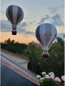 Dekoračný lietajúci balón modrá/biela – dekorácia do detskej izby L-50cm x 30cm