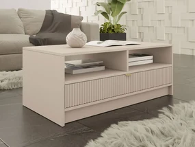 Konferenčný stolík Razimo 1SZ, Farby: Biely velvet