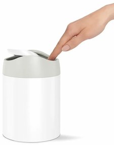 Odpadkový kôš na stôl Mini 1,5 l, biela