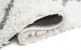 TA Koberec C090A KRÉMOVÁ/TMAVOSIVÁ BOHO Rozmer: 80x250 cm