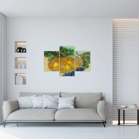 Obraz - Vincent van Gogh, Still Life of  Oranges and Lemons with  Blue Gloves, reprodukcia (90x60 cm)