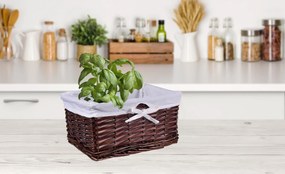 Prútený košík 30 x 20 x 15 cm - hnedý