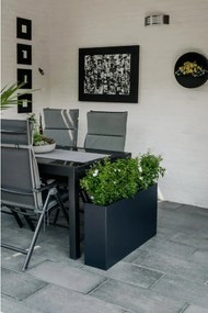 Kvetináč ELEMENTO SLIM, sklolaminát, šírka 90 cm, antracit