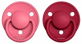 BIBS Okrúhle De Lux One Size cumlíky 2ks Coral/Ruby