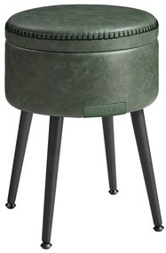 Kožený taburet CORE zelený