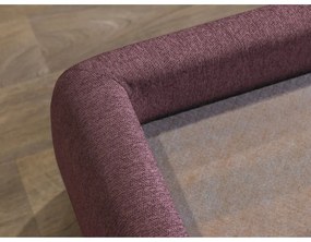 Ružová čalúnená dvojlôžková posteľ s úložným priestorom a roštom 180x200 cm Garancia – Bobochic Paris