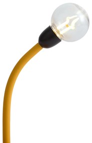 Moderná stolná lampa žltá vrátane LED nabíjateľná - Bulby