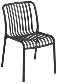 Plastová stolička TREGO, antracitová