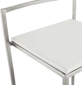 Dizajnová barová stolička Ethan biela