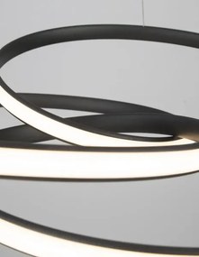 LED luster Menton 52 čierne
