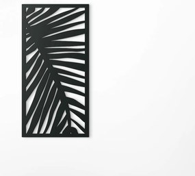 drevko Moderný obraz Palmový list Rozmer obrazu: 44,5 x 22 cm, Farba dekorácie: Čierna