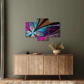 Obraz - Abstrakcia, kvetina (90x60 cm)