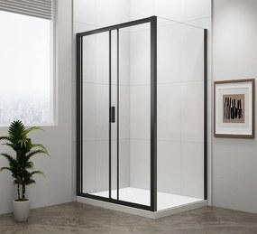Polysan Polysan, EASY BLACK obdĺžniková sprchová zástena 1000x900mm L/P varianta, EL1015B-03