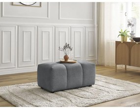 Sivá ženilková podnožka Roxelane – Bobochic Paris