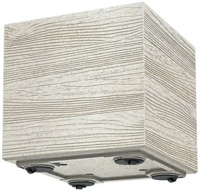 Kvetináč MADERA SQUARE ECO WOOD 38,5 cm , bielyECO, L