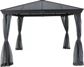 Sunfun Reo Záhradný altánok, 3,3 × 3,3 × 2,7 m, polykarbonát, hliník, antracit