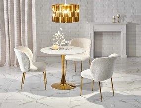 Jedálenský stôl CASEMIRO biely mramor