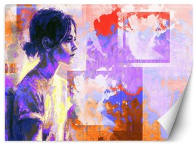 Gario Fototapeta Portrét ženy vo fialovej farbe Materiál: Vliesová, Rozmery: 200 x 140 cm