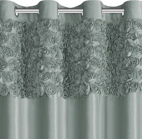 ZATEMŇOVACÍ ZÁVES NA KRÚŽKOCH EVA MINGE ROSES13 140X250 CM MÄTOVÁ