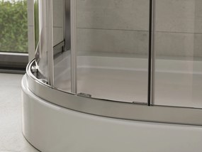 Besco Štvrťkruhový sprchový kút MODERN 190 HR 80x80 (90x90), výška 190 cm - bez vaničky BESCO-Rozmery: 90x90, BESCO-Profily: profily: chróm, výplň: m…