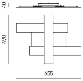 Gea Luce DOHA P P N - LED Stropné svietidlo DOHA LED/30W/230V 65,5 cm čierna