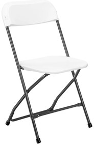 Skladacia cateringová stolička Simplo biela