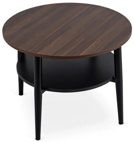 PROXIMA.store - Dizajnový konferenčný stolík PAULO FARBA: čierna, Materiál: orech