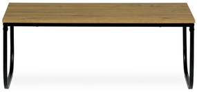 Autronic - Stůl konferenční, MDF deska s dekorem divoký dub, černý kov. - CT-622 OAK VÝPRODEJ