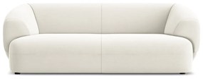 Biela zamatová pohovka 212 cm Moana – Makamii