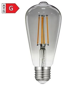 Diolamp LED Filament žiarovka Smoky ST64 8W/230V/E27/1800K/400Lm/360°