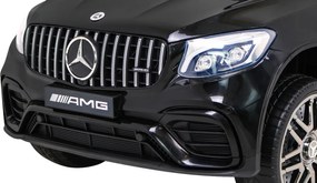Ramiz Mercedes Benz GLC63S pre deti Čierna Suv + diaľkové ovládanie + pohon 4x4