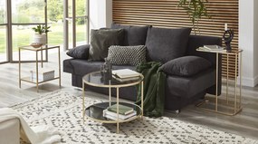 Prístavný stolík Sagres, zlatý