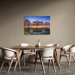 Sklenený obraz - Budhistický chrám (70x50 cm)