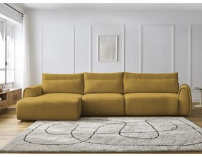 Okrovožltá rohová pohovka Aden – Bobochic Paris