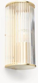 Nástenné svietidlo's drážkovaným sklom Emmi