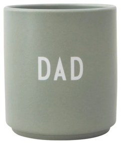 Zelený porcelánový hrnček 300 ml Dad – Design Letters