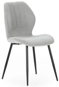 Svetlosivé jedálenské stoličky v súprave 4 ks Milu – Marckeric