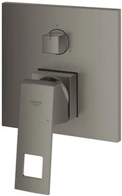 Sprchová a vaňová batéria GROHE EUROCUBE bez podomietkového telesa kartáčovaný Hard Graphite 24094AL0
