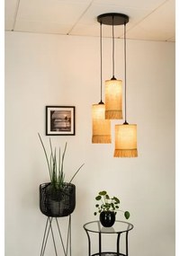 Brilagi - Luster na lanku WINNETOU TUBES 3xE27/15W/230V hnedá/čierna