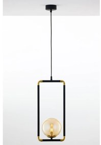 Jupiter 2024 - Luster na lanku ZAFRA 1xG9/10W/230V čierna/zlatá/béžová